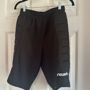 Adult Small Reusch Men's Black Padded Goalie Shorts NWOT
